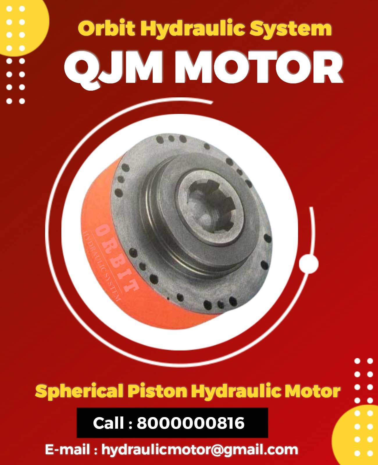 QJM Spherical Piston Hydraulic Motor Manufacturer in Ahmedabad Mumbai Pune Chennai Bangalore Hyderabad Delhi Nashik Kolkata Nagpur Coimbatore India